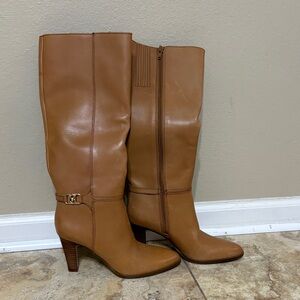 Steve Madden Chestnut Tall Leather Heeled Boots